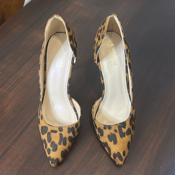 Catherine Malandrino Hillary Heels Cheetah Animal Print Dress Shoes Pumps 8.5 - Picture 10 of 15